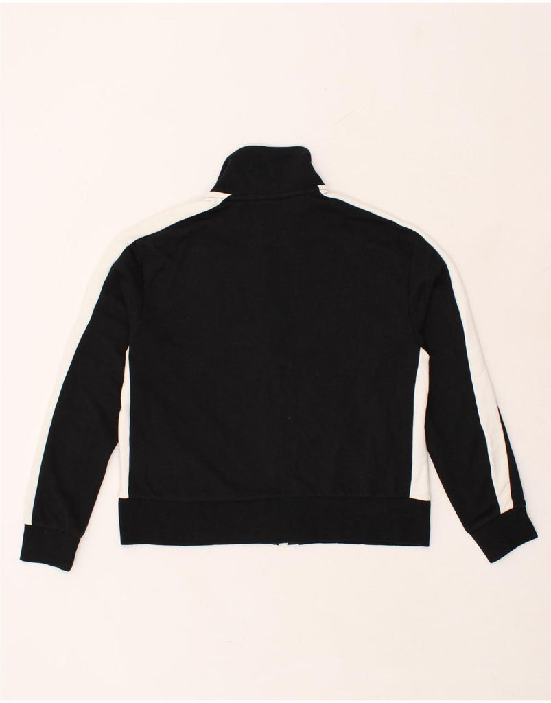 PUMA Womens Tracksuit Top Jacket UK 16 Large Black Colourblock Cotton | Vintage Puma | Thrift | Second-Hand Puma | Used Clothing | Messina Hembry 