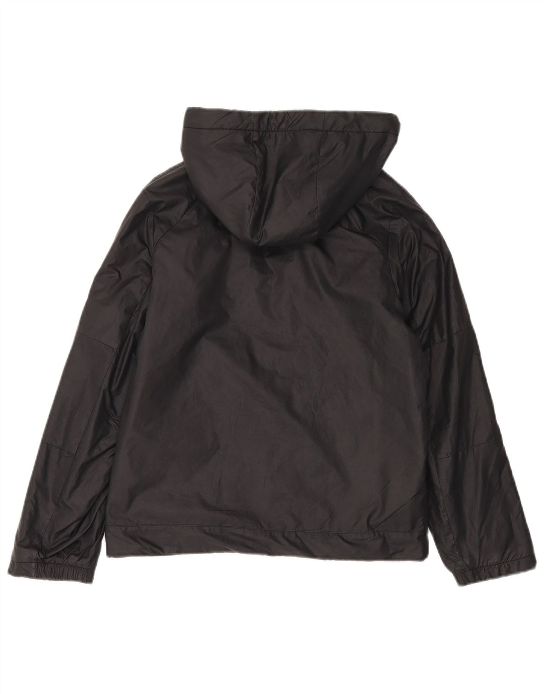 Nike Boys Hooded Windbreaker Jacket 12-13 Years Large  Black Polyester
