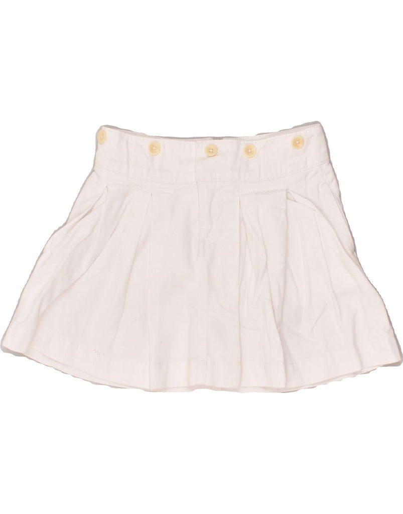 RALPH LAUREN Girls Knife Pleated Skirt 5-6 Years W22  White Cotton | Vintage Ralph Lauren | Thrift | Second-Hand Ralph Lauren | Used Clothing | Messina Hembry 