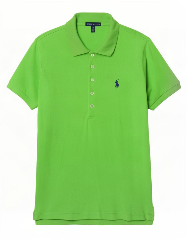 Ralph Lauren Womens Polo Shirt UK 16 Large Green Cotton