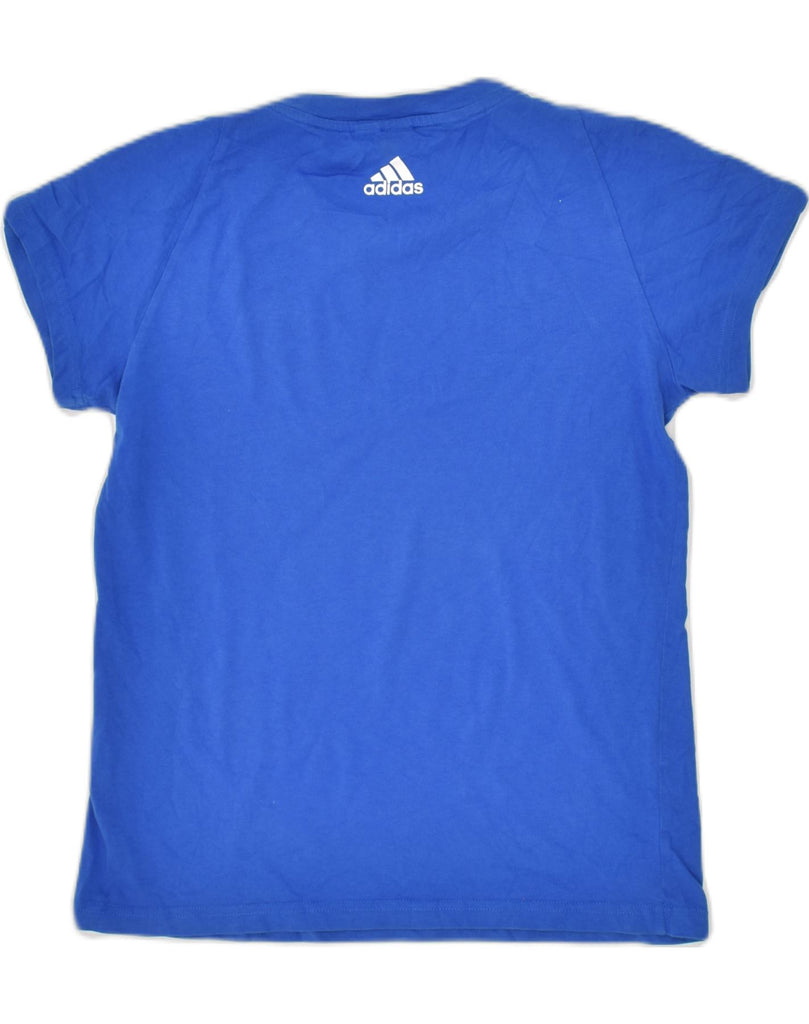 ADIDAS Boys Graphic T-Shirt Top 10-11 Years Blue | Vintage Adidas | Thrift | Second-Hand Adidas | Used Clothing | Messina Hembry 