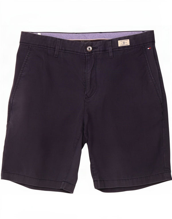 Tommy Hilfiger Mens Chino Shorts W32 Medium Navy Blue Cotton