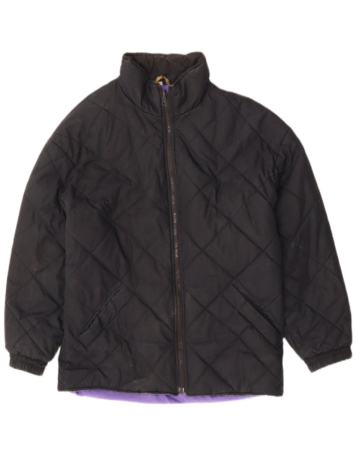 CIESSE PIUMINI Mens Quilted Padded Jacket IT 46 Small Black Polyester