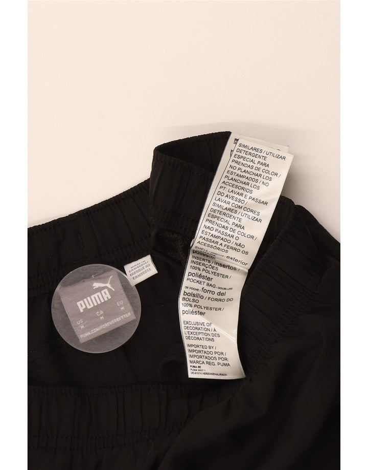 Puma Mens Graphic Sport Shorts Medium  Black Polyester