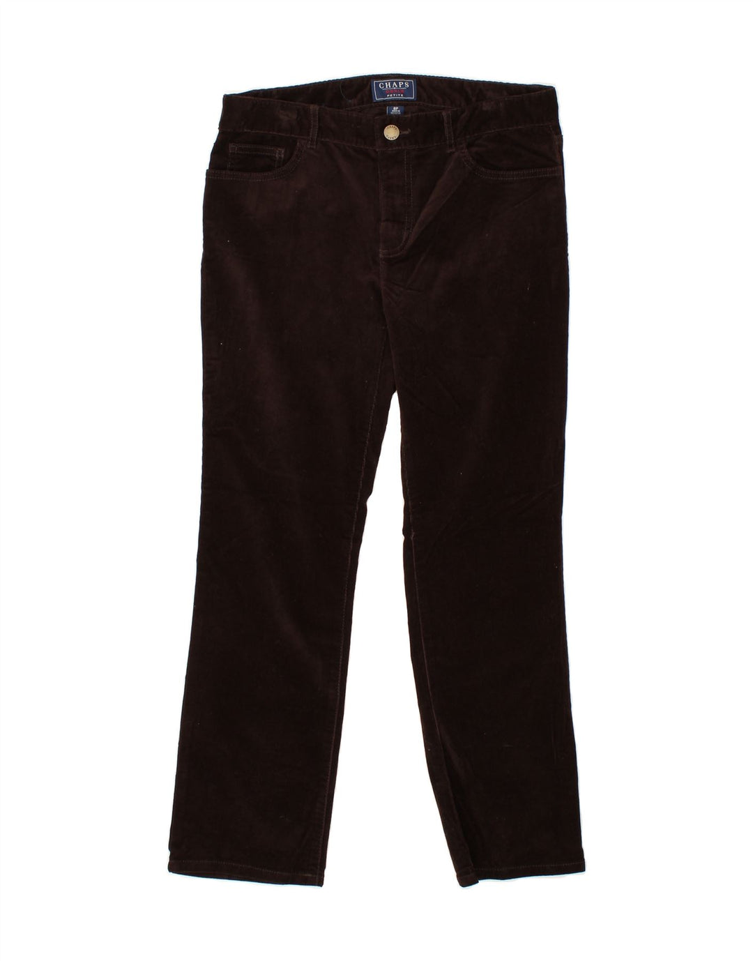 CHAPS Womens Bootcut Corduroy Trousers US 8 Medium W30 L27 Brown Cotton Vintage Chaps and Second-Hand Chaps from Messina Hembry 