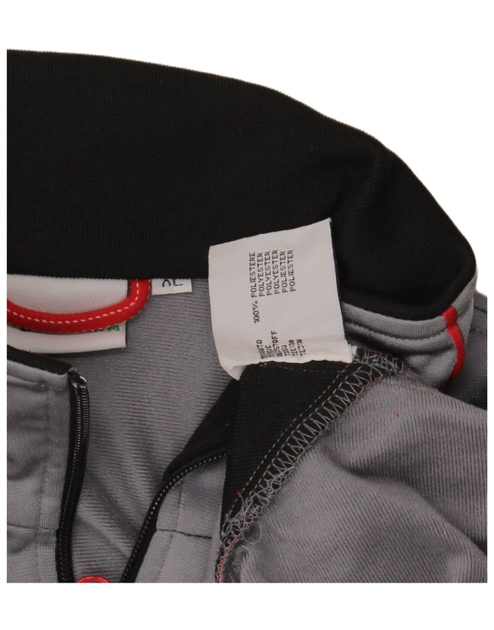 DIADORA Mens Tracksuit Top Jacket XL Grey Colourblock Polyester