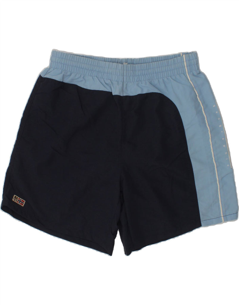 NAPAPIJRI Boys Sport Shorts 15-16 Years Navy Blue Colourblock | Vintage Napapijri | Thrift | Second-Hand Napapijri | Used Clothing | Messina Hembry 