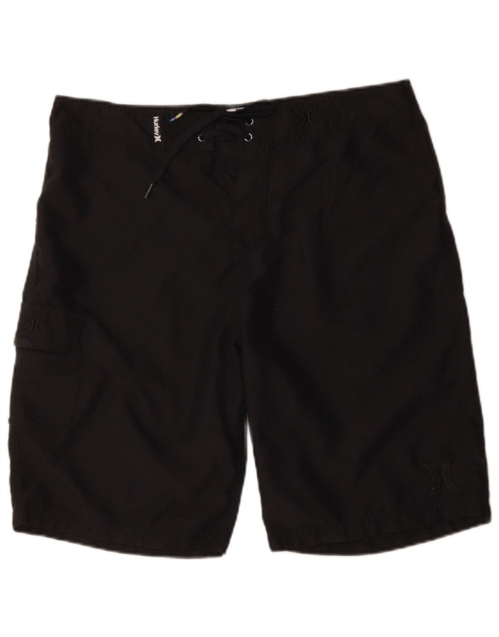 Hurley Mens Swimming Shorts Large  Black Polyester