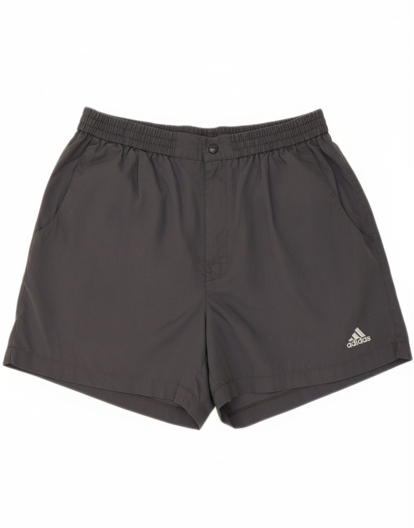 ADIDAS Mens Sport Shorts W38 XL Grey Polyester Vintage Second