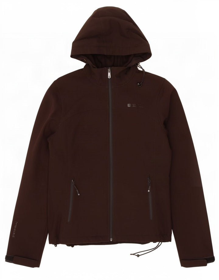 Mountain Warehouse Womens Hooded Windbreaker Jacket UK 12 Medium Brown