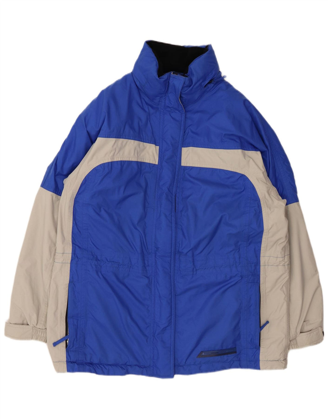 HIGH COLORADO Womens Oversized Windbreaker Coat EU 44 XL Blue Colourblock
