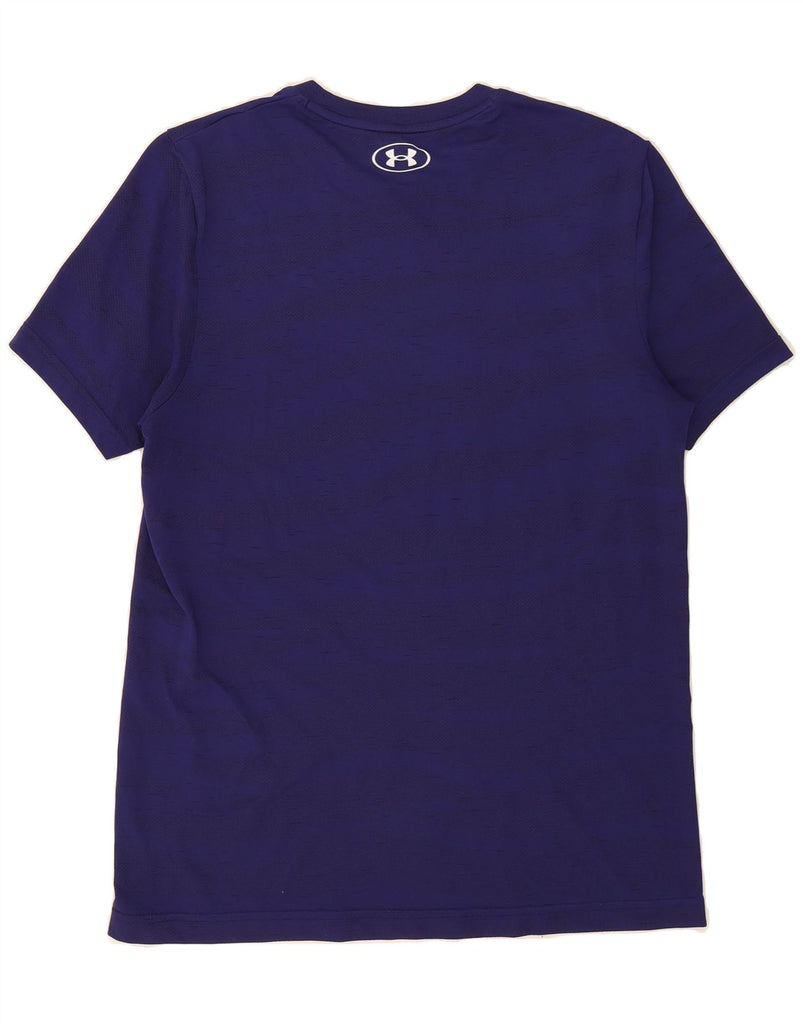 UNDER ARMOUR Mens Fitted T-Shirt Top Medium Purple Vintage Under Armour and Second-Hand Under Armour from Messina Hembry 
