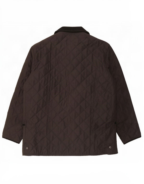 Barbour Mens Quilted Jacket UK 42 XL Black Polyester