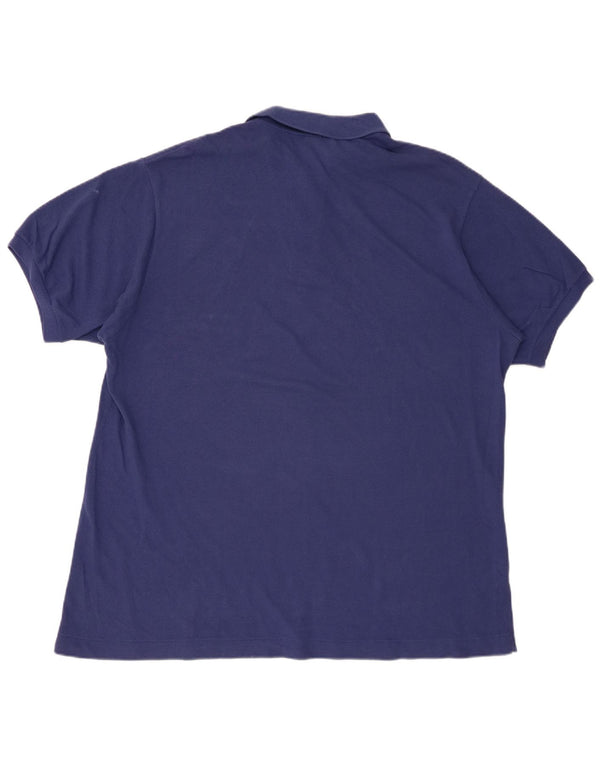 Lacoste Mens Polo Shirt Size 7 2XL Blue Cotton