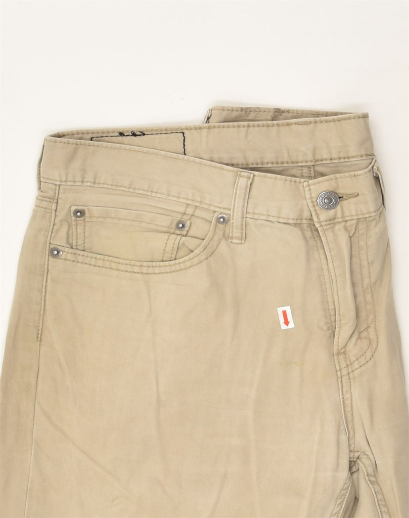 LEVI'S Mens 514 Straight Casual Trousers W32 L32  Beige Cotton | Vintage Levi's | Thrift | Second-Hand Levi's | Used Clothing | Messina Hembry 