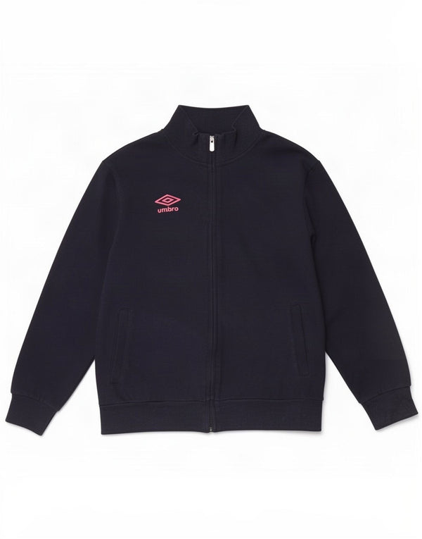 Umbro Womens Tracksuit Top Jacket UK 18 XL Navy Blue Cotton