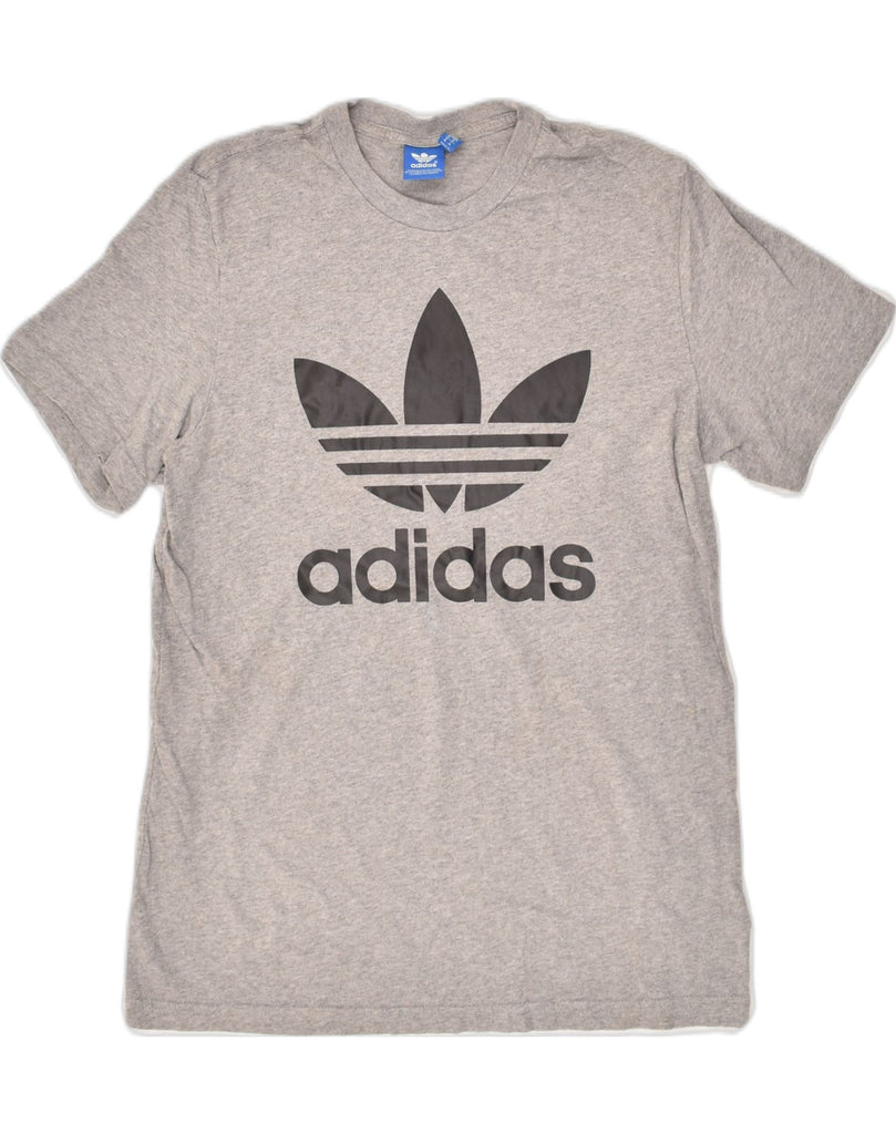 ADIDAS Mens Graphic T-Shirt Top Medium Grey Cotton | Vintage Adidas | Thrift | Second-Hand Adidas | Used Clothing | Messina Hembry 