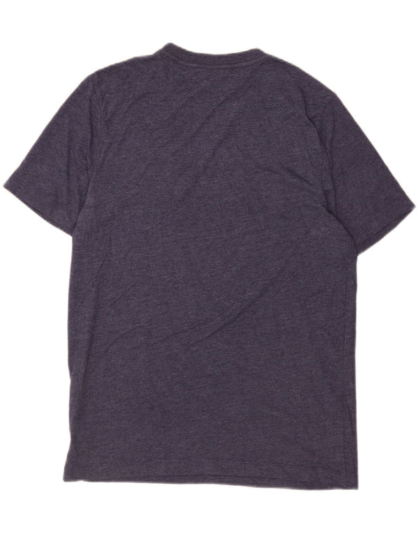 Puma Mens Graphic T-Shirt Top Medium Navy Blue Flecked Cotton