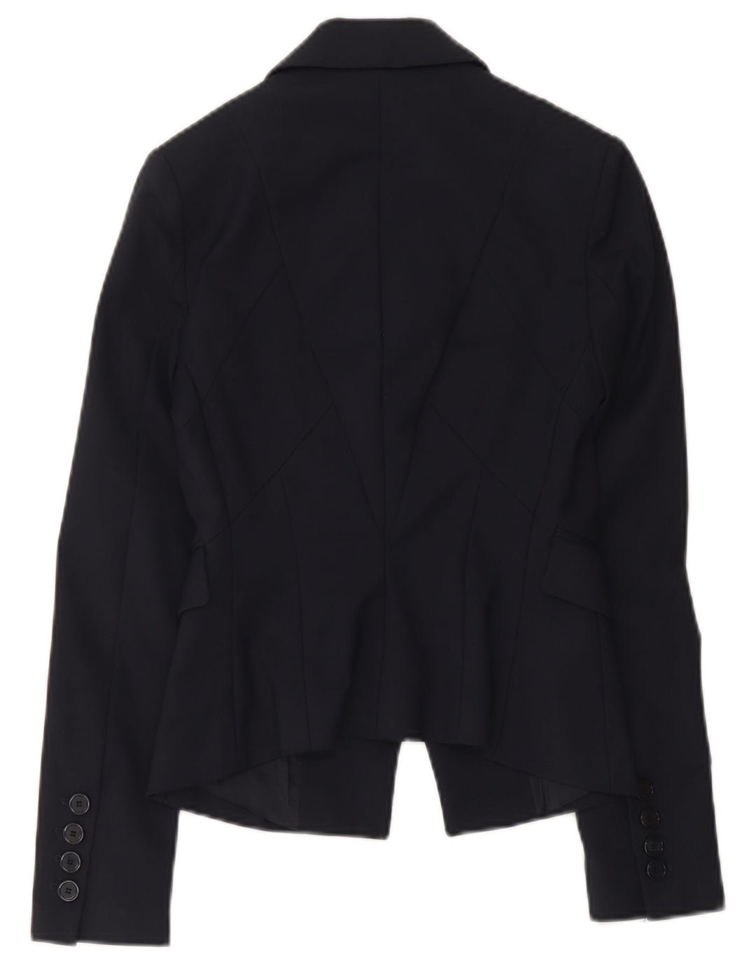 Elisabetta Franchi Womens 2 Button Blazer Jacket IT 42 Medium Navy Blue