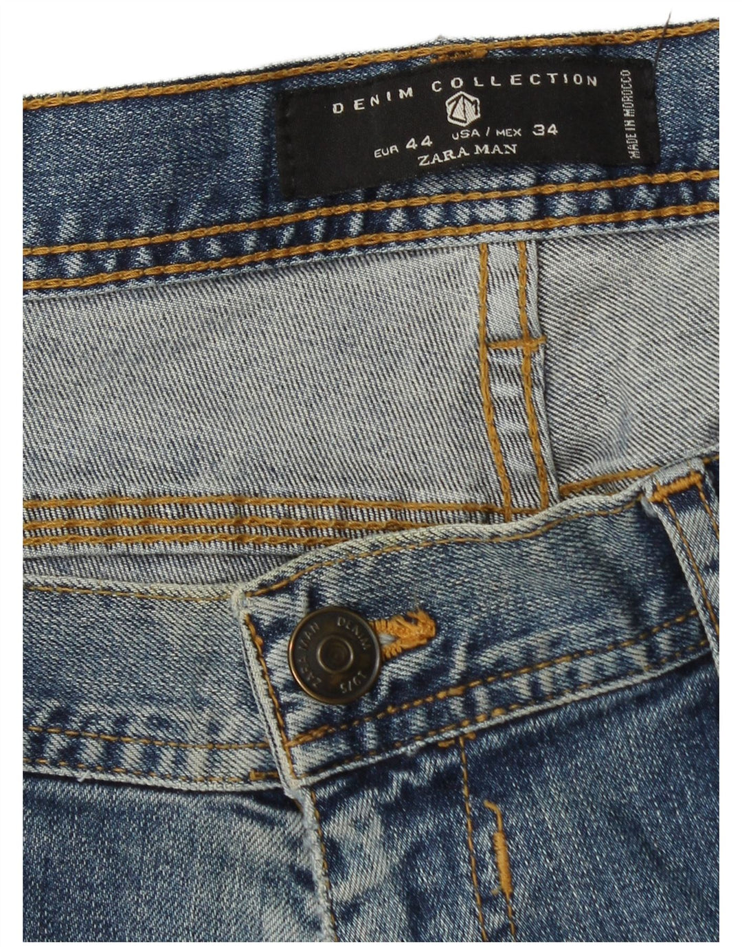 Zara Mens Slim Jeans EU 44 Large W34 L30 Blue