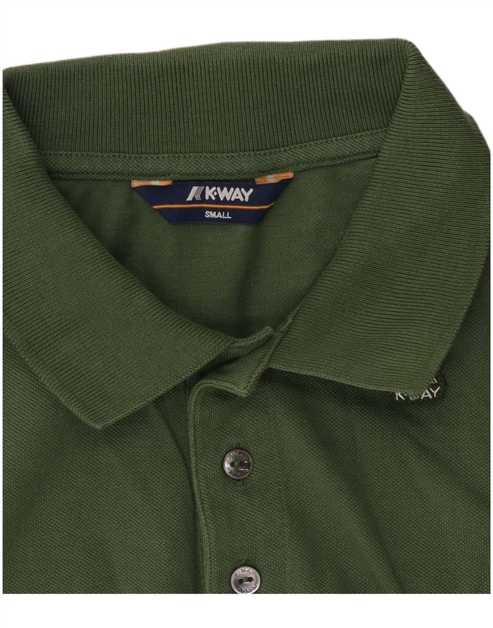 K-Way Mens Polo Shirt Small Khaki