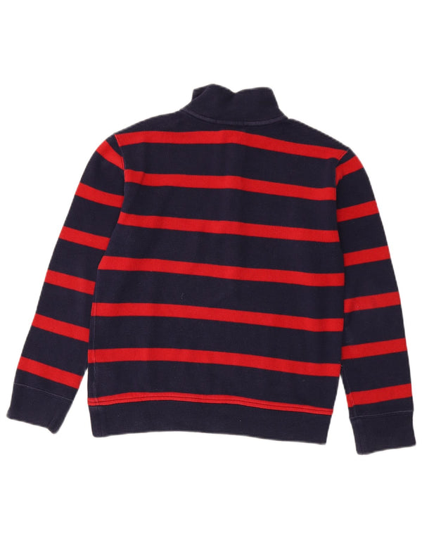 Polo Ralph Lauren Boys Zip Neck Jumper Sweater 10-11 Years Medium Navy Blue