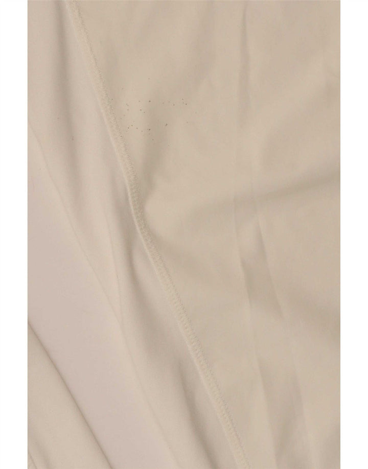 Nike Womens Dri Fit Tracksuit Trousers UK 14 Medium White Colourblock