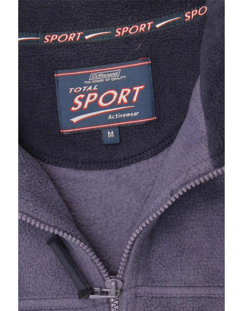 ST. BERNARD Mens Fleece Jacket UK 38 Medium Purple Colourblock Polyester Vintage St. Bernard and Second-Hand St. Bernard from Messina Hembry 