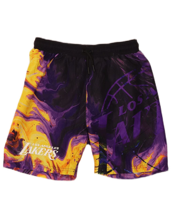 NBA Boys Los Angeles Lakers Swimming Shorts 11-12 Years Purple Tie Dye