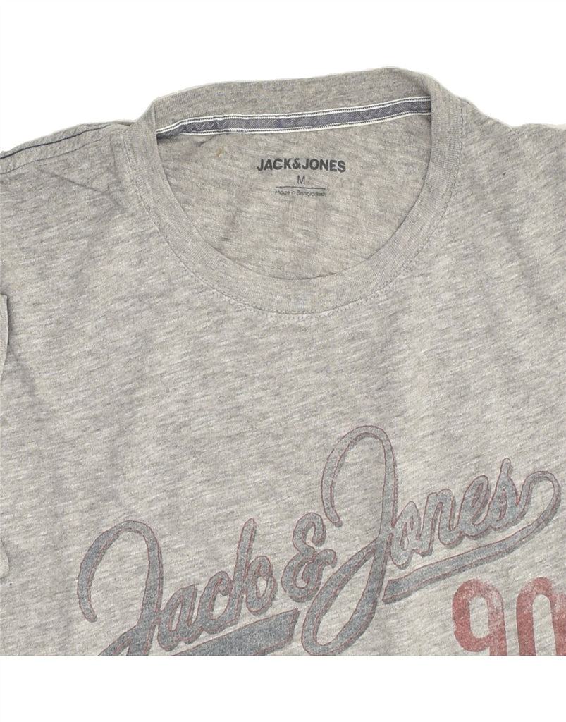 JACK & JONES Mens Graphic T-Shirt Top Medium Grey Cotton | Vintage Jack & Jones | Thrift | Second-Hand Jack & Jones | Used Clothing | Messina Hembry 