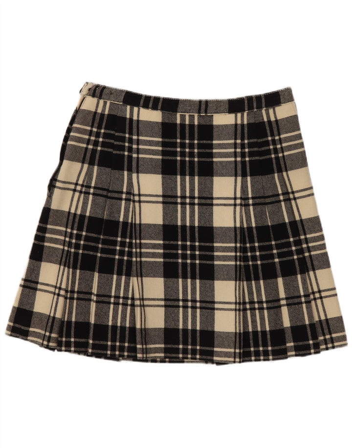 Vintage Womens Mini Skirt W26 Small Black Plaid