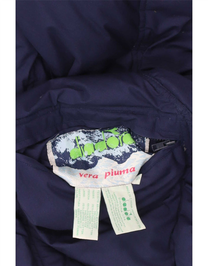 Diadora Mens Reversible Padded Jacket UK 36 Small Blue Polyester