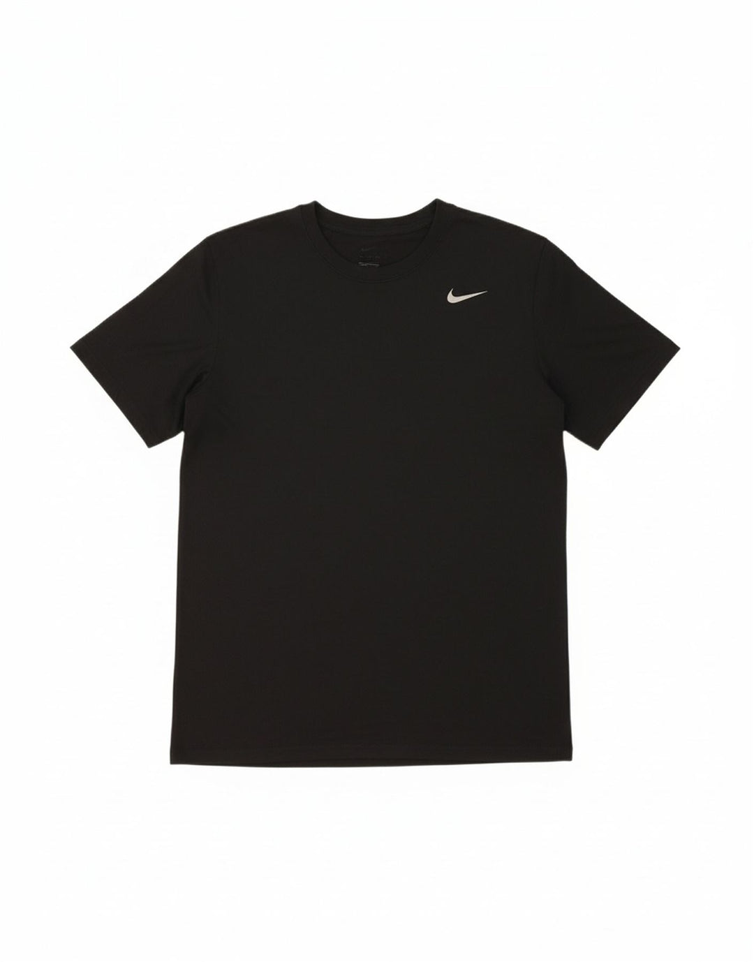 NIKE Womens Dri Fit T-Shirt Top UK 14 Medium Black Polyester