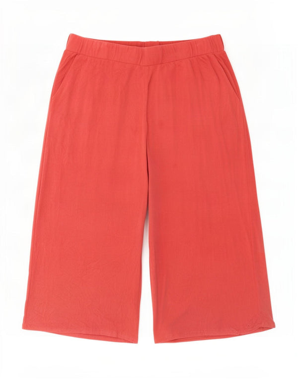 Marks & Spencer Womens Capri Tracksuit Trousers UK 18 XL Red Modal