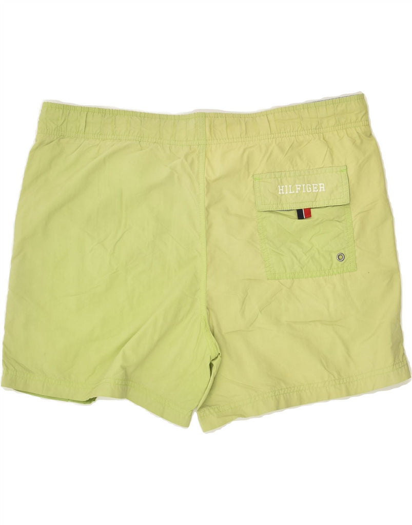 TOMMY HILFIGER Mens Sport Shorts Small Green Nylon | Vintage Tommy Hilfiger | Thrift | Second-Hand Tommy Hilfiger | Used Clothing | Messina Hembry 