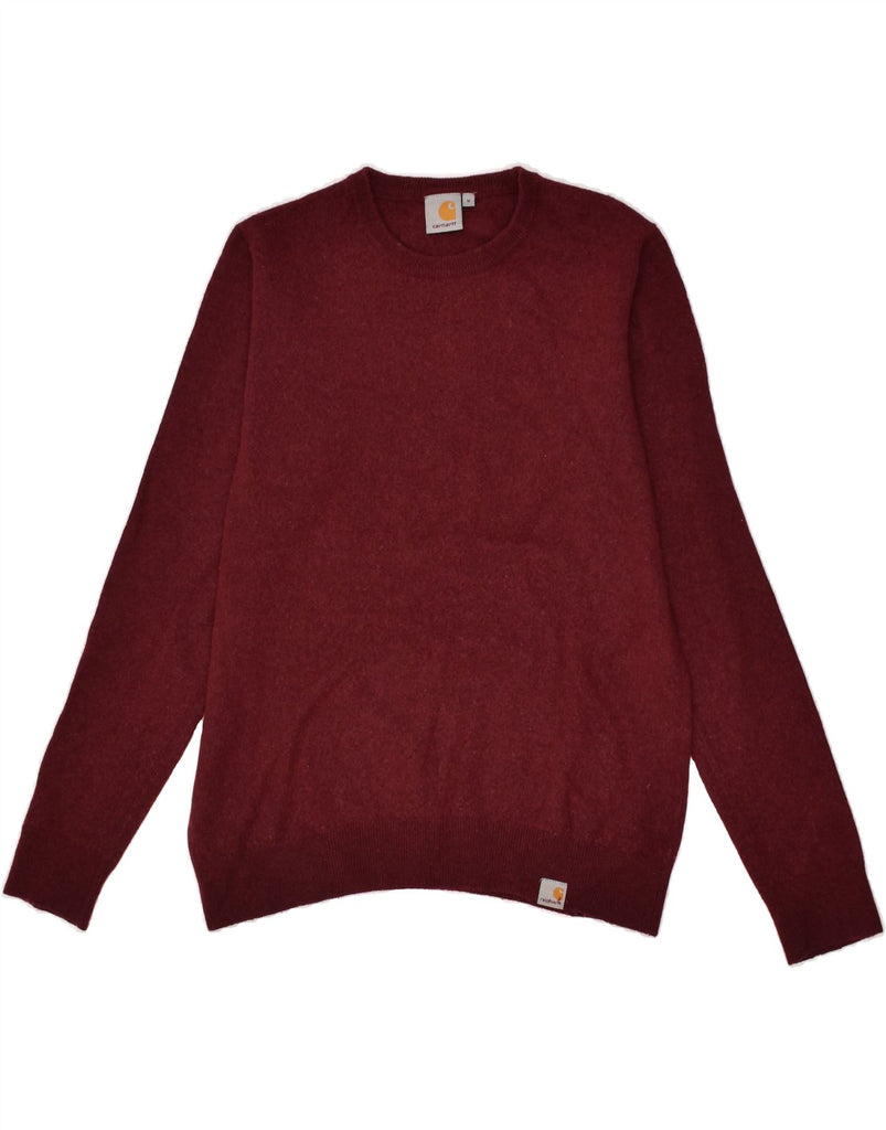 CARHARTT Mens Crew Neck Jumper Sweater Medium Burgundy | Vintage Carhartt | Thrift | Second-Hand Carhartt | Used Clothing | Messina Hembry 