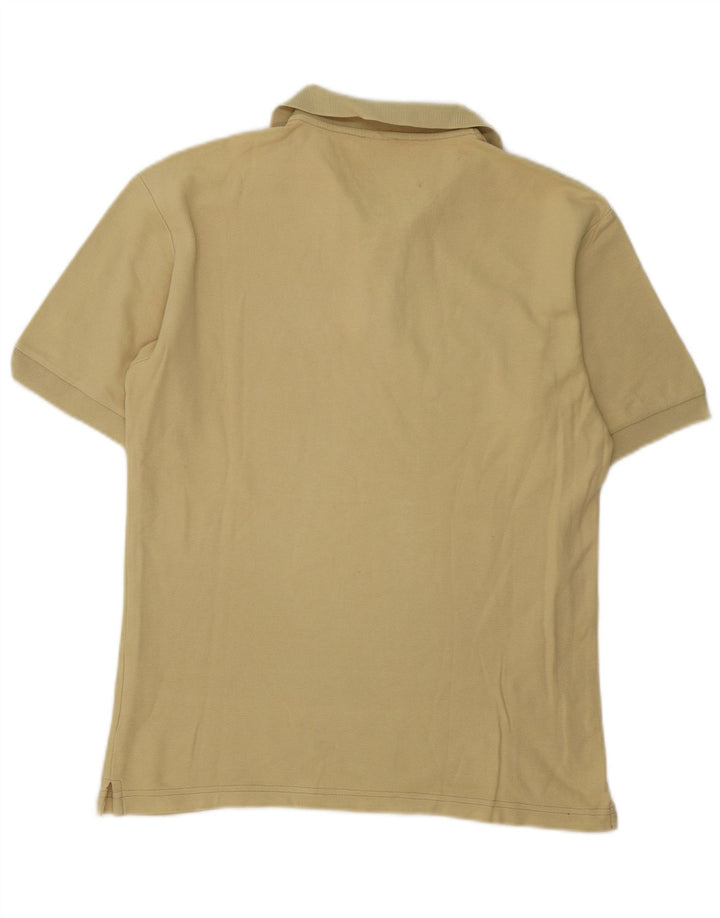 Fila Mens Regular Fit Polo Shirt IT 46 Small Yellow Cotton