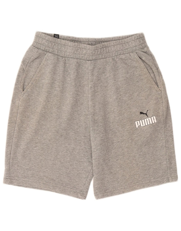 Puma Mens Sport Shorts Medium Grey Cotton