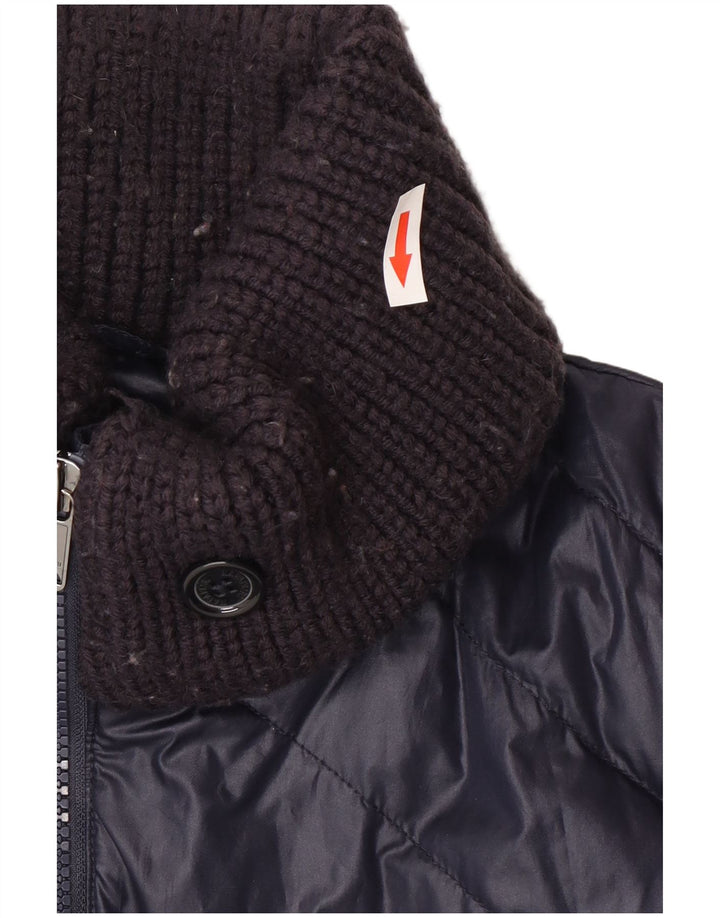 Napapijri Womens Padded Jacket UK 14 Medium Navy Blue Polyester