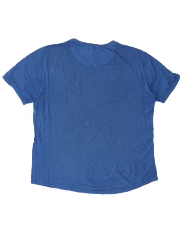 Sun68 Mens T-Shirt Top XL Blue Cotton