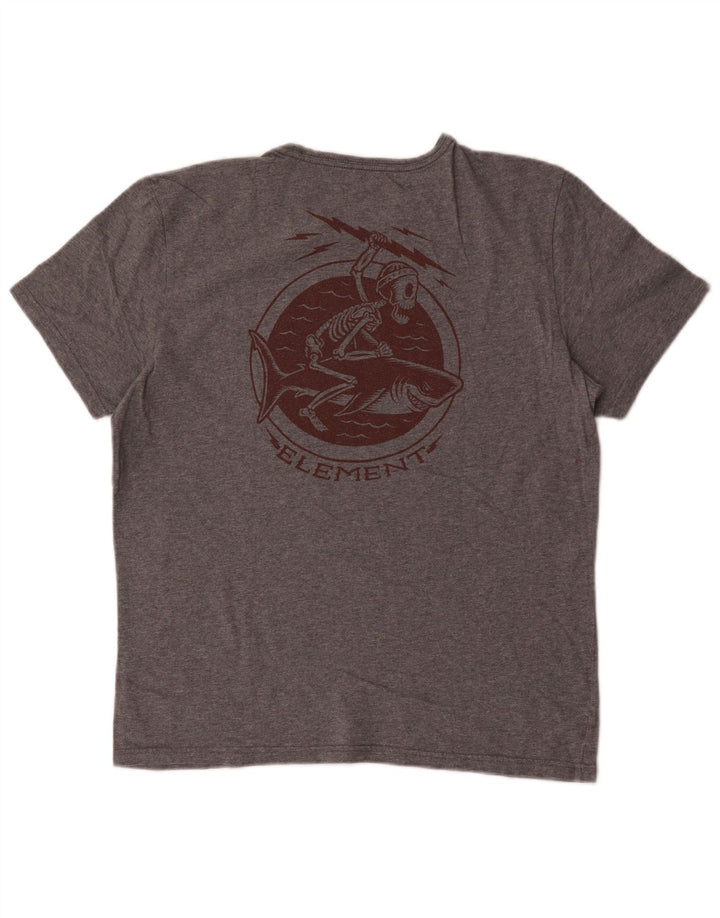 Element Mens Graphic T-Shirt Top Small Grey