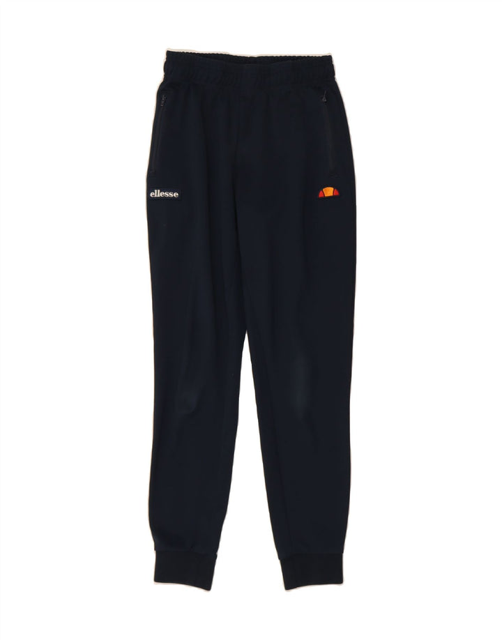 ELLESSE Mens Tracksuit Trousers Joggers XS  Navy Blue Polyester Vintage Ellesse and Second-Hand Ellesse from Messina Hembry 
