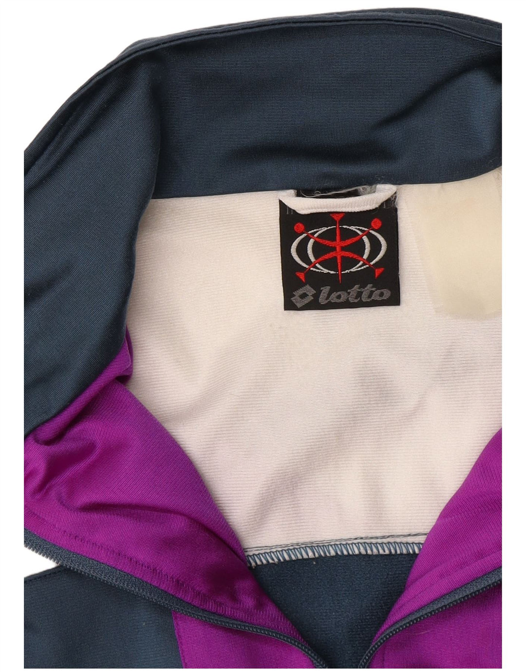 Lotto Mens Graphic Full Tracksuit Medium  Navy Blue Colourblock