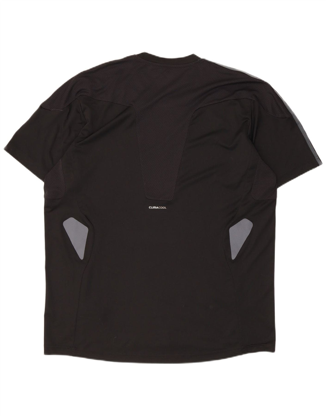 Adidas Mens Climacool T-Shirt Top XL Black Colourblock Polyester