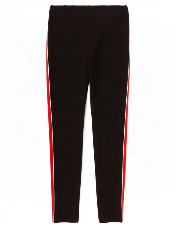 Zara Womens Trafaluc Leggings UK 12 Medium Black Colourblock Viscose