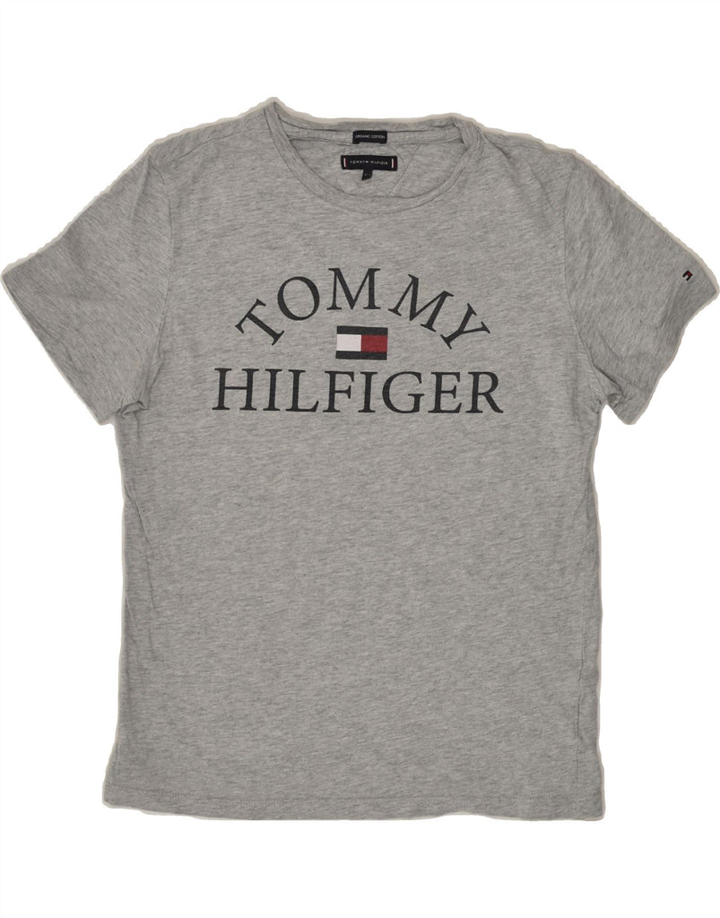 TOMMY HILFIGER Boys Graphic T-Shirt Top 13-14 Years Grey | Vintage Tommy Hilfiger | Thrift | Second-Hand Tommy Hilfiger | Used Clothing | Messina Hembry 