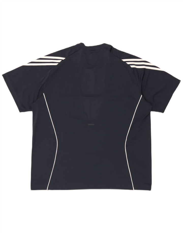 Adidas Mens Clima 365 T-Shirt Top 2XL White Colourblock Polyester