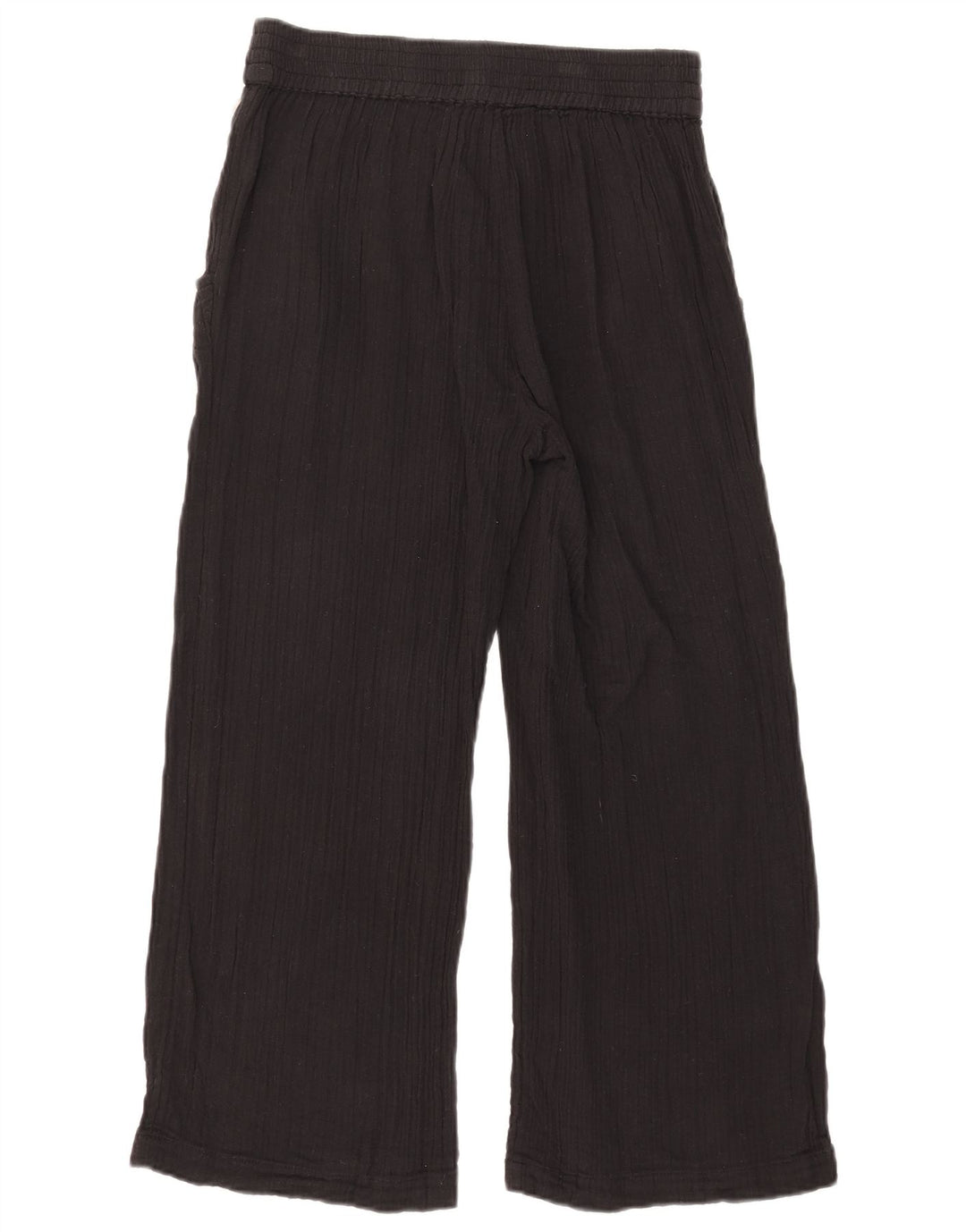 Rip Curl Womens Wide Leg Cropped Trousers Medium W30 L24 Black Cotton