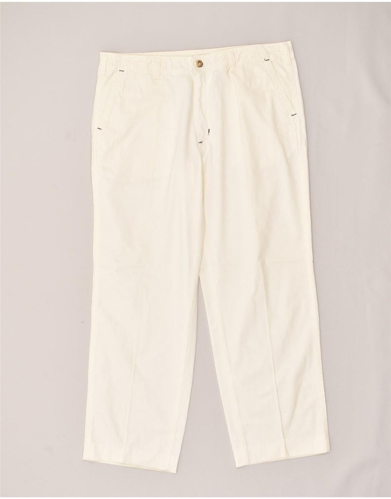 CARRERA Mens Straight Chino Trousers IT 54 2XL W38 L29  Off White Cotton | Vintage Carrera | Thrift | Second-Hand Carrera | Used Clothing | Messina Hembry 