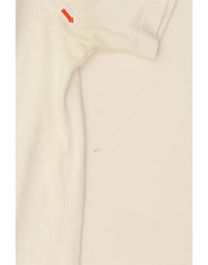 Nike Womens Oversized Graphic T-Shirt Top UK 6 XS White Polyester